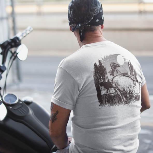 Unique print unisex tee