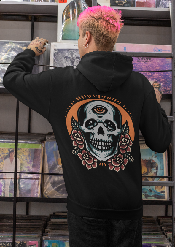 Skull and Roses Unisex Hoodie