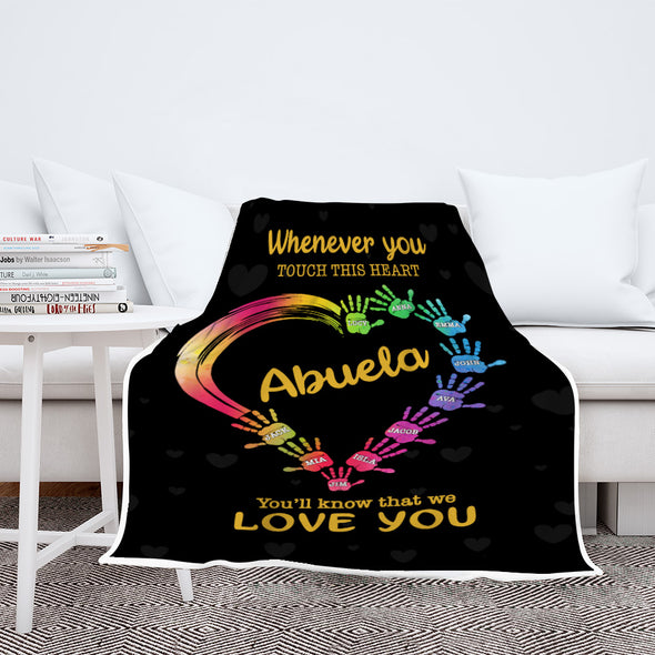 Personalized Blanket ™ For Nana/Grandma/Mom