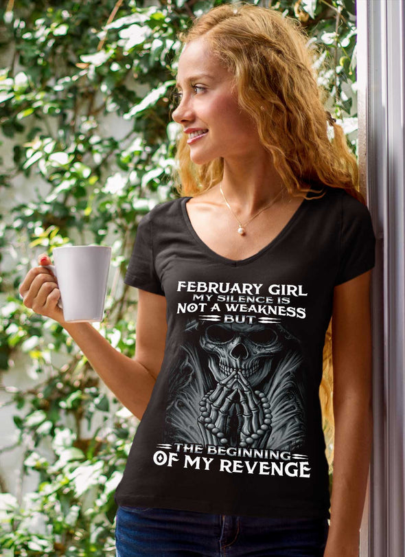 Limited Edition **february Girl My Silence Is Not My Weakness** Shirts & Hoodies