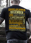 New Edition **Legends Are Born In December** Shirts & Hoodies