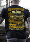 New Edition **Legends Are Born In March** Shirts & Hoodies