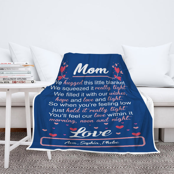 Custom Made Blanket ™ For Grandma/Nana/Papa Love From Grand Kids/Kids