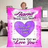 Personalized Blanket ™ Whenever You Touch This Heart
