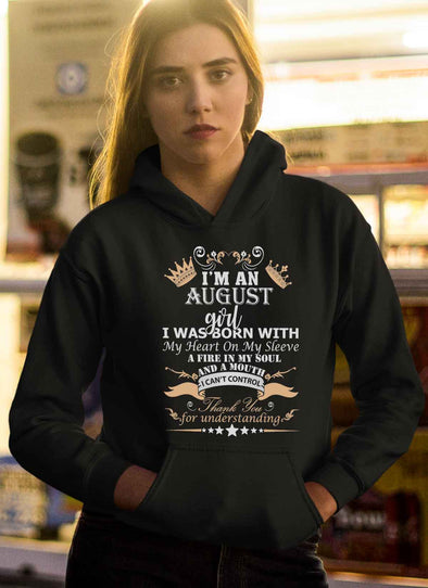 New Edition **August Born Girl Front Print** Shirts & Hoodies