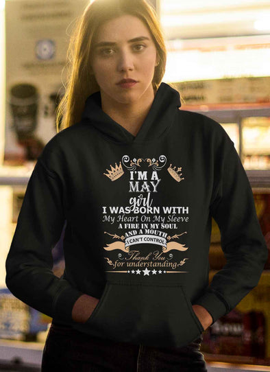 New Edition **May Born Girl Front Print** Shirts & Hoodies