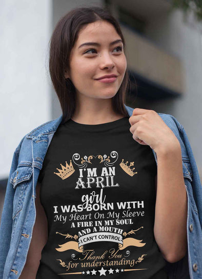 New Edition **April Born Girl Front Print** Shirts & Hoodies