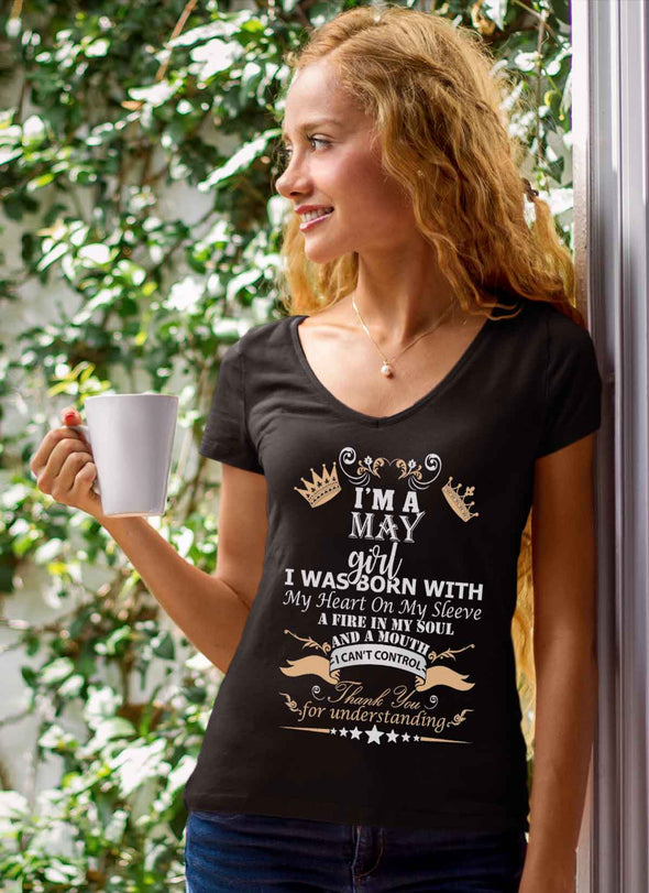 New Edition **May Born Girl Front Print** Shirts & Hoodies
