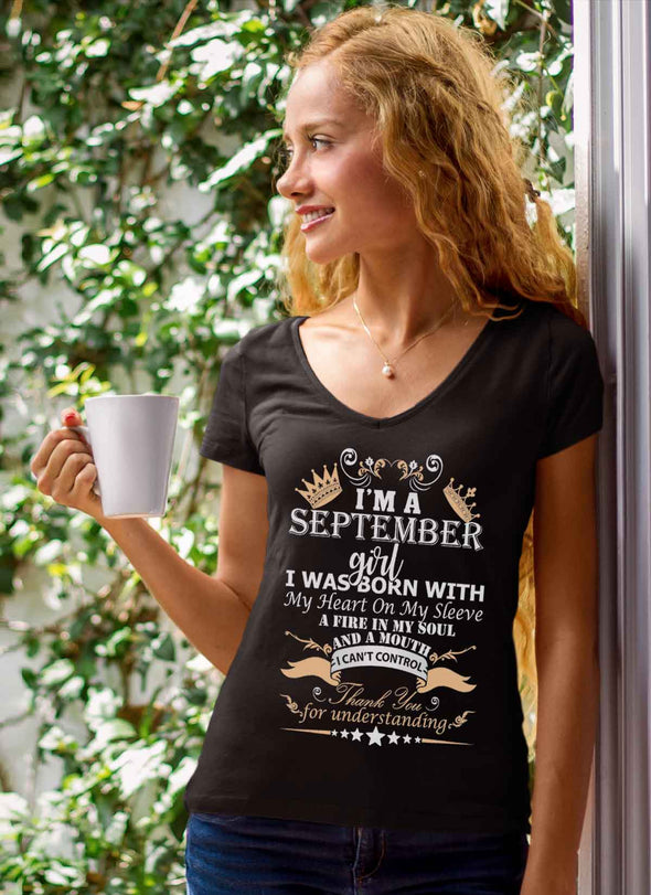 New Edition **September Born Girl Front Print** Shirts & Hoodies
