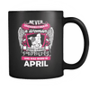 April Women Who Loves Pitbull Mug