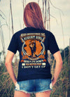 **Never Underestimate August Born Girl** Back Print Shirt & Hoodies