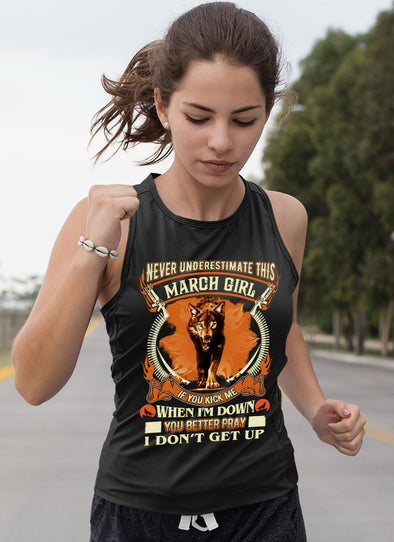 New Edition Wolf Print** Never Underestimate March Born Girl** Shirts & Hoodies