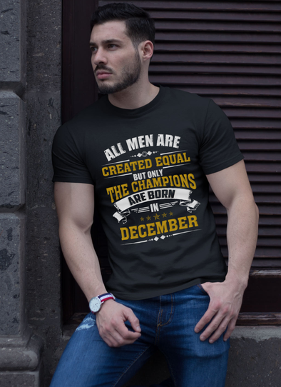 Limited Edition **Champions Are Born In December** Shirts & Hoodies