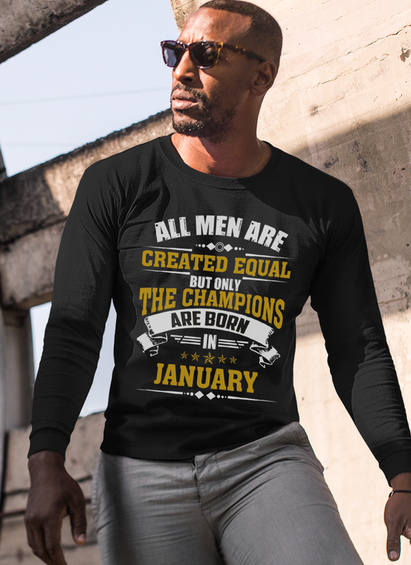 Limited Edition **Champions Are Born In January** Shirts & Hoodies