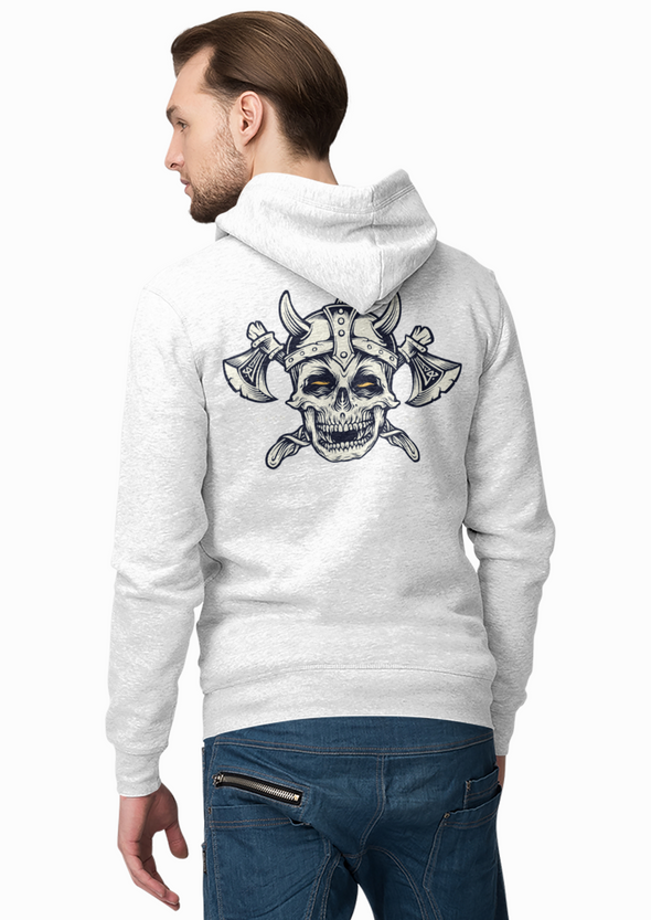 Skull Viking Warrior Printed Hoodie