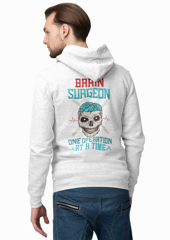 Brain Surgeon Skull Printed Unisex Hoodie