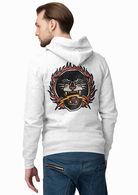 Burning Panther And Thunder Hoodie