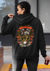 Skull With Eagle Printed Hoodie