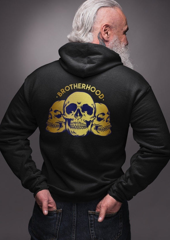 Brotherhood Gold Skull Unisex Hoodie