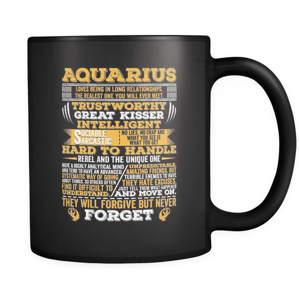 Aquarius Long Quote Mug
