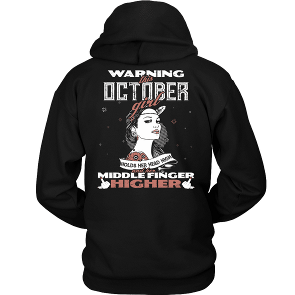 Limited Edition ***October Girl Head High Back Print*** Shirts & Hoodies