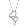 Mother In Law Necklace With Message Card, I Will Love Your Son With All My Heart, Mother in Law Jewelry, Mother Day Necklace, Double Heart Necklace