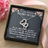 Future Mother In Law Necklace With Message Card, Thank You For Sharing Your Son, Mother in Law Jewelry, Mother Day Necklace, Double Heart Necklace, Birthday Gift, Christmas Gift, Mother in Law Jewelry