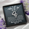 Future Mother In Law Necklace With Message Card, Mother in Law Jewelry, Thank You For Sharing Your Son, Mother in Law Jewelry, Mother Day Necklace, Double Heart Necklace