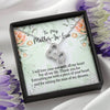 Mother In Law Necklace With Message Card, I Will Love Your Son With All My Heart, Mother in Law Jewelry, Mother Day Necklace, Double Heart Necklace