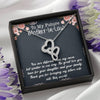Future Mother In Law Necklace With Message Card, Thank You For Sharing Your Son, Mother in Law Jewelry, Mother Day Necklace, Double Heart Necklace, Birthday Gift, Christmas Gift, Mother in Law Jewelry