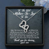 Future Mother In Law Necklace With Message Card, Mother in Law Jewelry, Thank You For Sharing Your Son, Mother in Law Jewelry, Mother Day Necklace, Double Heart Necklace
