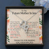 Mother In Law Necklace With Message Card, Mother in Law Jewelry, Mother Day Necklace, Ideas For Her, Double Heart Necklace, Birthday Gift, Mother in Law Gifts For Christmas