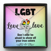 Love is Love Jewelry, Necklace For LGBT Couples, Double Heart Necklace, Love Equality Jewelry, Pride Month Gift, Congratulations Gift