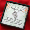 Mother In Law Necklace With Message Card, I Will Love Your Son With All My Heart, Mother in Law Jewelry, Mother Day Necklace, Double Heart Necklace