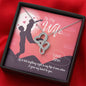 To My Wife, If I did Anything Right In My Life It Was When I Gave My Heart To You, Jewelry For Her, Necklace With Message Card, Double Heart Necklace For Wife