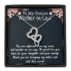 Future Mother In Law Necklace With Message Card, Thank You For Sharing Your Son, Mother in Law Jewelry, Mother Day Necklace, Double Heart Necklace, Birthday Gift, Christmas Gift, Mother in Law Jewelry