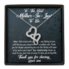 Future Mother In Law Necklace With Message Card, Mother in Law Jewelry, Thank You For Sharing Your Son, Mother in Law Jewelry, Mother Day Necklace, Double Heart Necklace