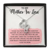 Mother In Law Necklace With Message Card, Mother Day Necklace, Ideas For Her, Double Heart Necklace, Birthday Gift, Mother in Law Gifts For Christmas