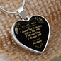 To My Wife Heart Necklace