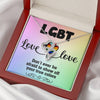 Love is Love Jewelry, Necklace For LGBT Couples, Double Heart Necklace, Love Equality Jewelry, Pride Month Gift, Congratulations Gift