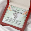 Mother In Law Necklace With Message Card, I Will Love Your Son With All My Heart, Mother in Law Jewelry, Mother Day Necklace, Double Heart Necklace