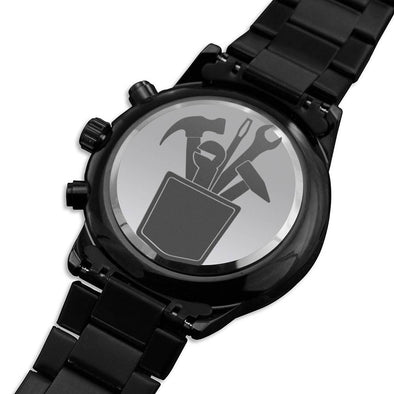 Chronograph Watch With Tool Print