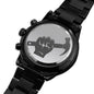 Engraved Tools Design Black Chronograph Watch