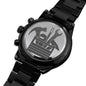 Engraved Tools Design Black Chronograph Watch