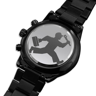 Handyman Printed Engraved Chronographic Watch For Dad