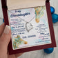 TO MY GRANDDAUGHTER, FOREVER LOVE NECKLACE WITH MESSAGE CARD FOR GRANDDAUGHTER, BIRTHDAY GIFT FOR HER, FROM GRANDMA