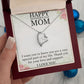 HAPPY MOTHER'S DAY MOM, I LOVE YOU, FOREVER LOVE NECKLACE FOR MOM, NECKLACE WITH MESSAGE CARD, BIRTHDAY, MOTHER'S DAY GIFT FOR HER