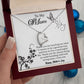 TO MY MOM, FOREVER LOVE NECKLACE FOR MOM, NECKLACE WITH MESSAGE CARD, BIRTHDAY, MOTHER'S DAY GIFT FOR HER