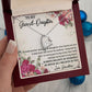 GRANDMOTHER AND GRANDDAUGHTER, FOREVER LOVE NECKLACE WITH MESSAGE CARD FOR GRANDDAUGHTER, BIRTHDAY GIFT FOR HER, FROM GRANDMA
