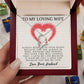 Forever Love Necklace, My Loving Wife, Necklace With Message Card, Birthday Gift For Her